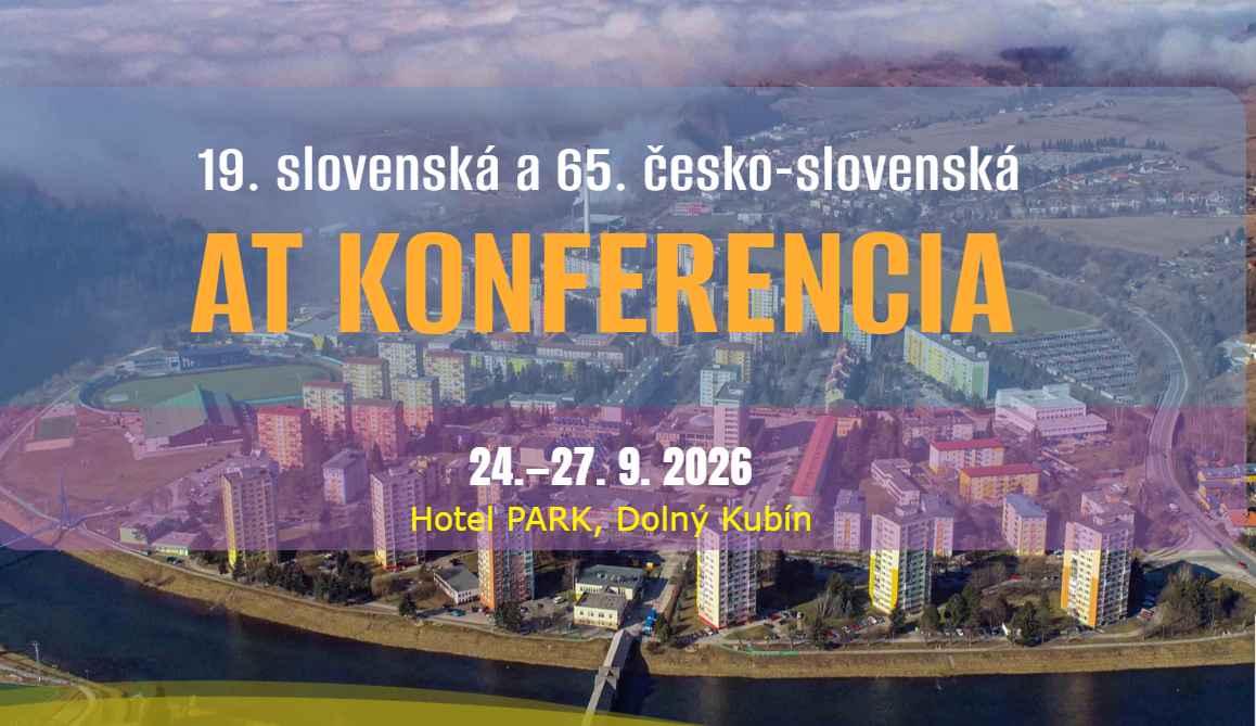 AT Konferencia 24.—27. 9. 2026/ Hotel PARK, Dolný Kubín –  Program